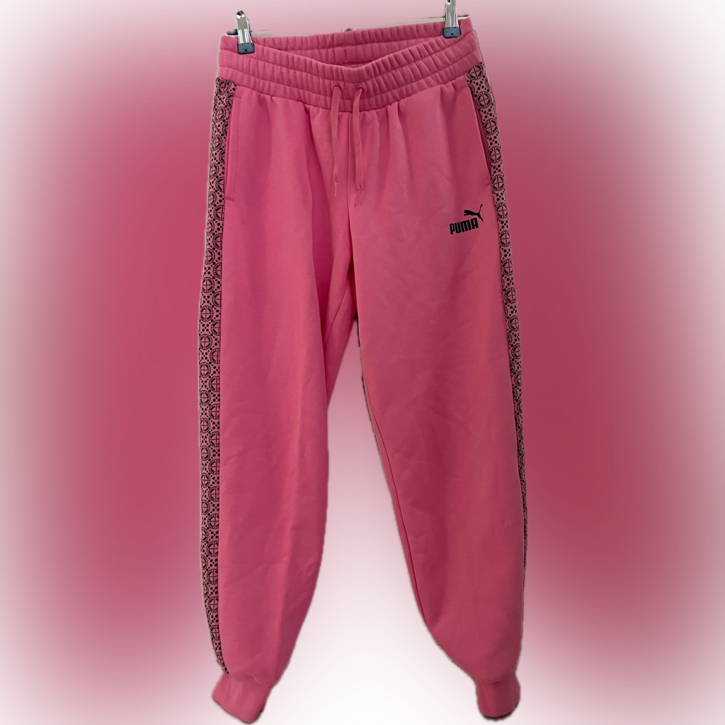 Authentic Puma Fleece High Waisted Sweat Pants, S, New, Warm And Soft